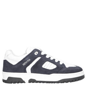   leren sneakers zwart/wit