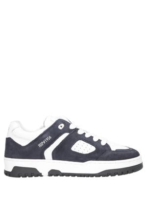 leren sneakers zwart/wit