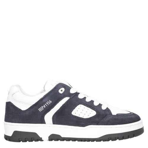 Hip leren sneakers zwart/wit Jongens Leer