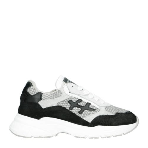 Hip chunky suède sneakers zwart/wit Jongens Suede Meerkleurig
