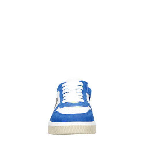 Hip leren sneakers blauw/wit Jongens Leer Meerkleurig