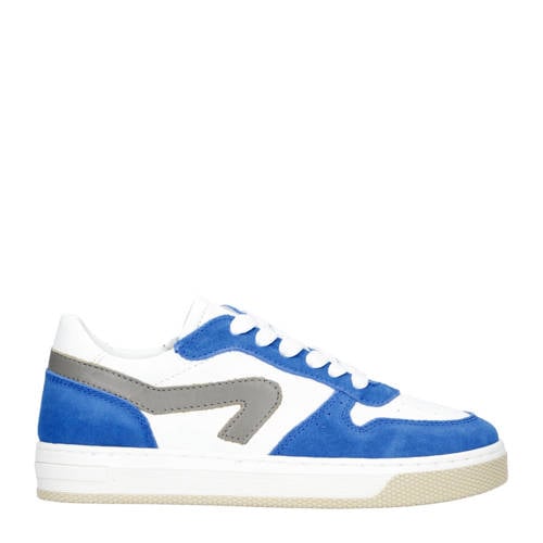Hip leren sneakers blauw/wit Jongens Leer Meerkleurig - maat 29 afbeelding