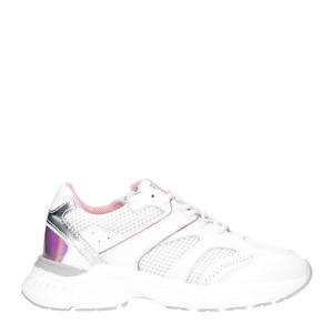   leren sneakers wit