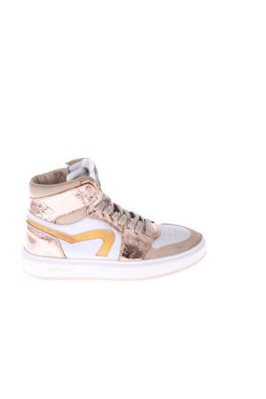   leren sneakers brons