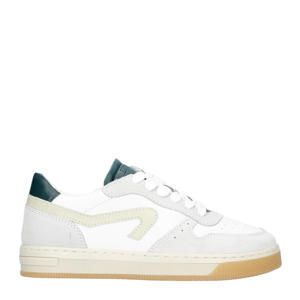   leren sneakers wit