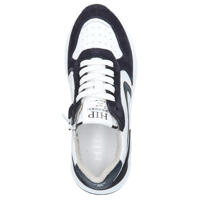 thumbnail: Hip leren sneakers wit/zwart