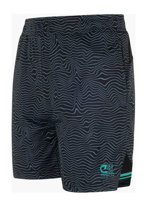 Junior  sportshort zwart/blauw