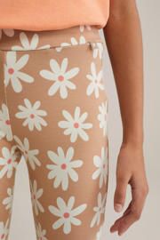 thumbnail: WE Fashion flared broek beige/wit/roze