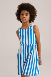 thumbnail: WE Fashion korte jurk blauw