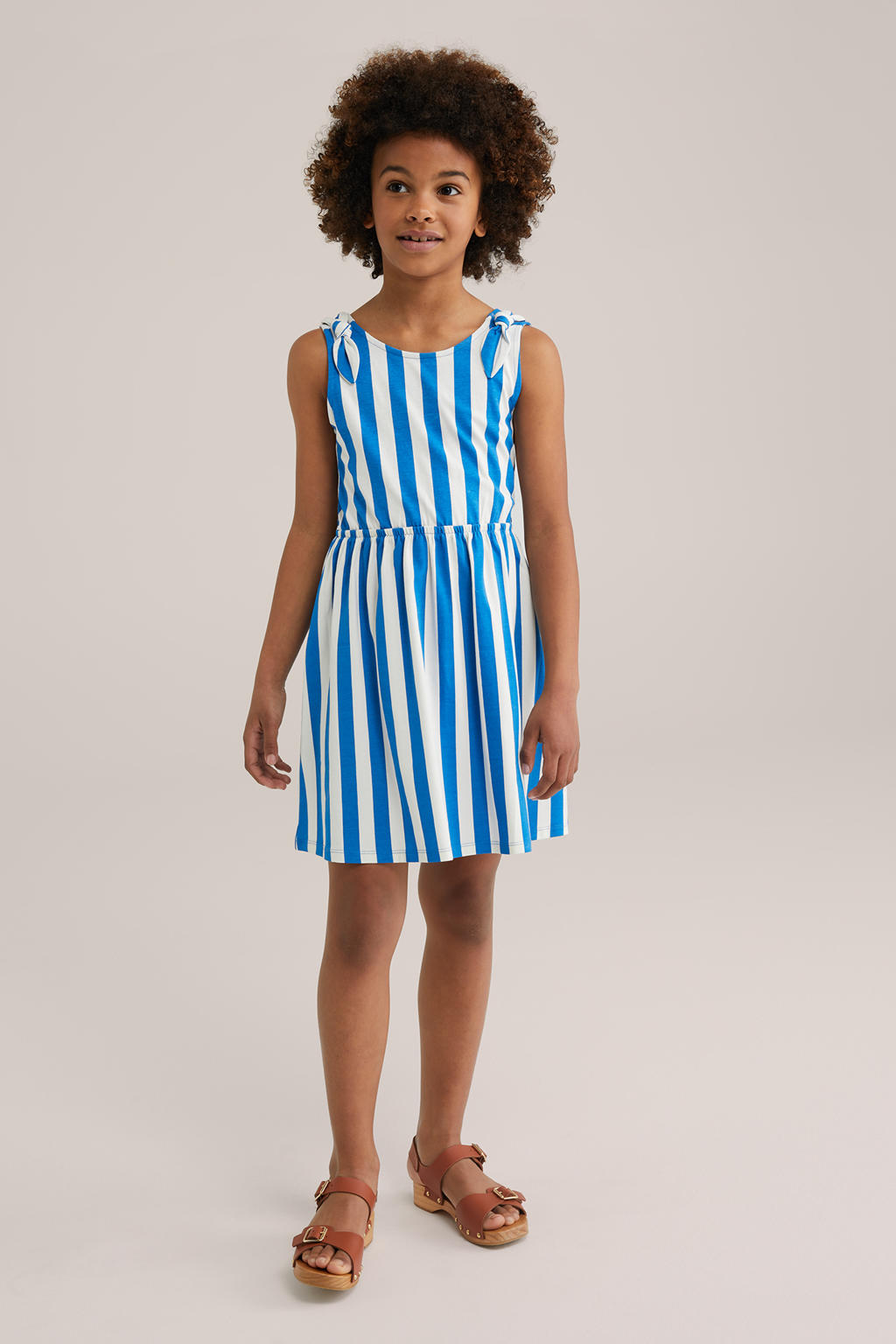 WE Fashion korte jurk blauw