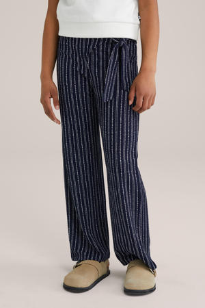 loose casual broek donkerblauw
