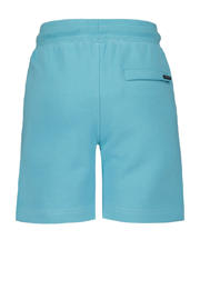 thumbnail: Blauwe jongens Airforce regular sweatshorts van katoen met elastische tailleband met koord en effen