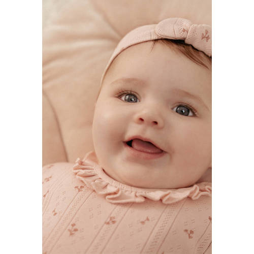 Little Dutch romper Fairy Flowers roze Meisjes Katoen Ronde hals Bloemen