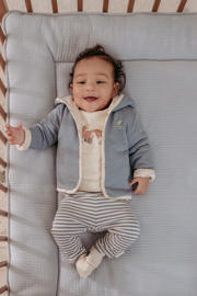 thumbnail: Little Dutch reversible baby zomerjas blauw/offwhite
