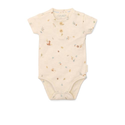 Little Dutch romper Forest Nature zand Beige Jongens Katoen Ronde hals - maat 62 afbeelding