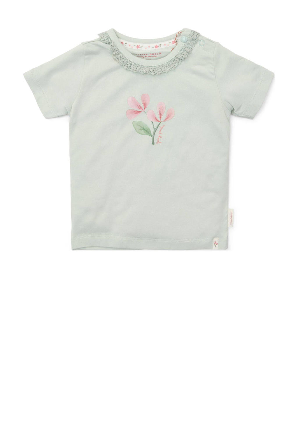 Little Dutch T-shirt groen broderie