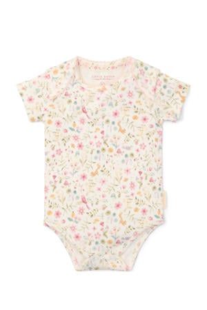 romper Fairy Garden offwhite/roze/groen