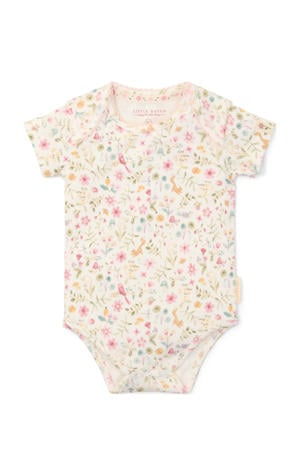 romper Fairy Garden offwhite/roze/groen