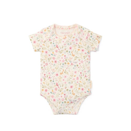 Little Dutch romper Fairy Garden offwhite/roze/groen Ecru Meisjes Katoen Ronde hals - maat 68 afbeelding
