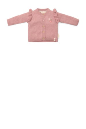 vest roze fijn gebreid
