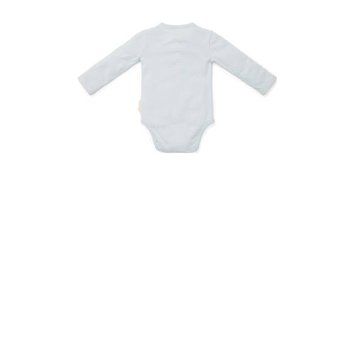 Little Dutch romper Baby Blue lichtblauw Jongens Katoen Ronde hals Effen