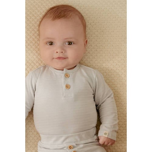 Little Dutch romper Baby Blue lichtblauw Jongens Katoen Ronde hals Effen - maat 68 afbeelding