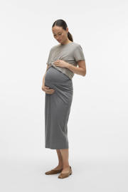 thumbnail: MAMALICIOUS zwangerschaps midi rok grijs