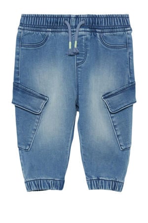 cargo broek light blue denim