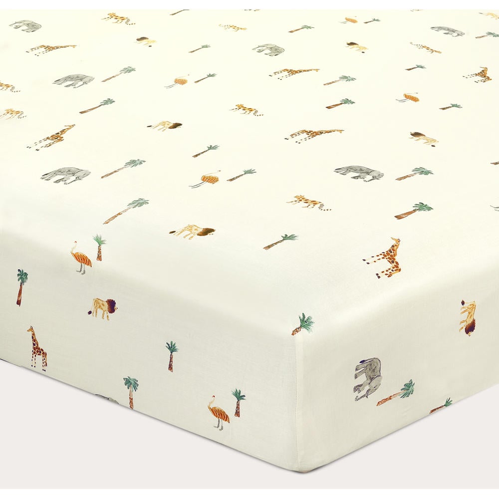 NOUS Kids katoenen kinderhoeslaken (150x70 cm) - ecru