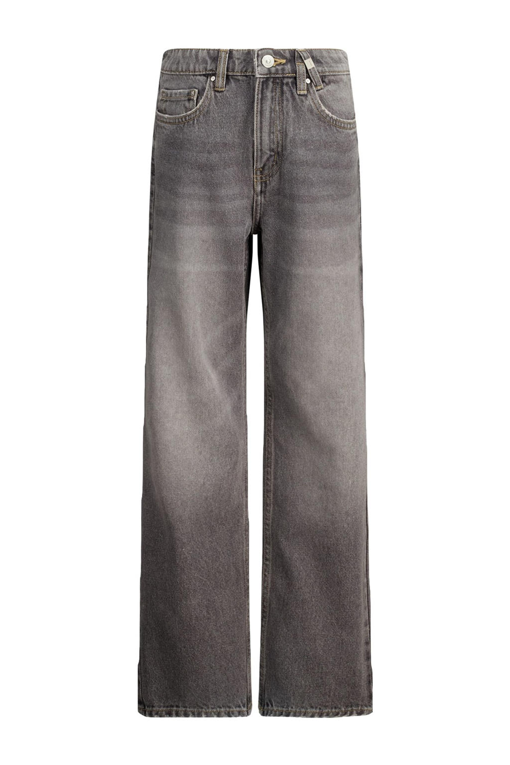 America Today straight leg high waist grey denim