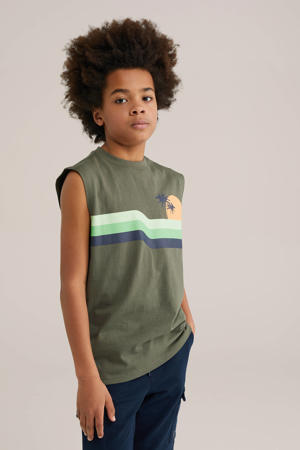 singlet olijfgroen