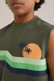 thumbnail: WE Fashion Blue Ridge singlet olijfgroen