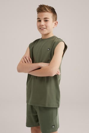 singlet kaki