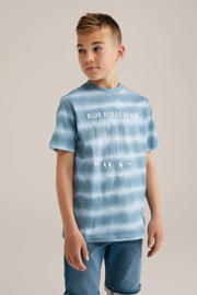 thumbnail: WE Fashion Blue Ridge T-shirt blauw/lichtblauw