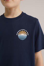 thumbnail: WE Fashion Blue Ridge T-shirt donkerblauw