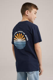thumbnail: WE Fashion Blue Ridge T-shirt donkerblauw
