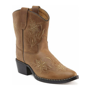 Dolly  leren cowboylaarzen bruin