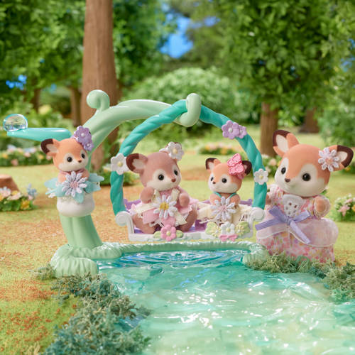 Sylvanian Families 5801 Baby hertjes- bloemen schommel Speelfiguur
