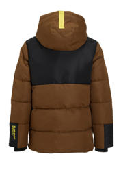thumbnail: Me & My Monkey hooded puffer jas bruin