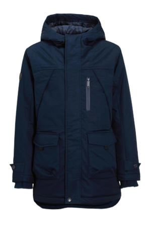 parka jas blauw
