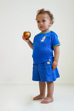 loose casual short blauw