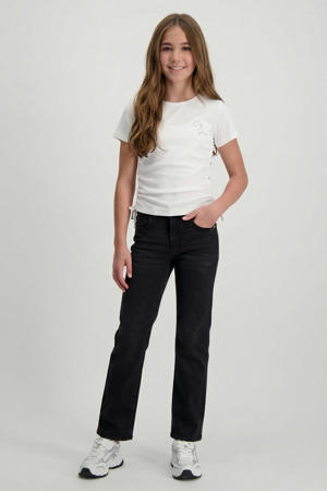 straight jeans high waist black denim