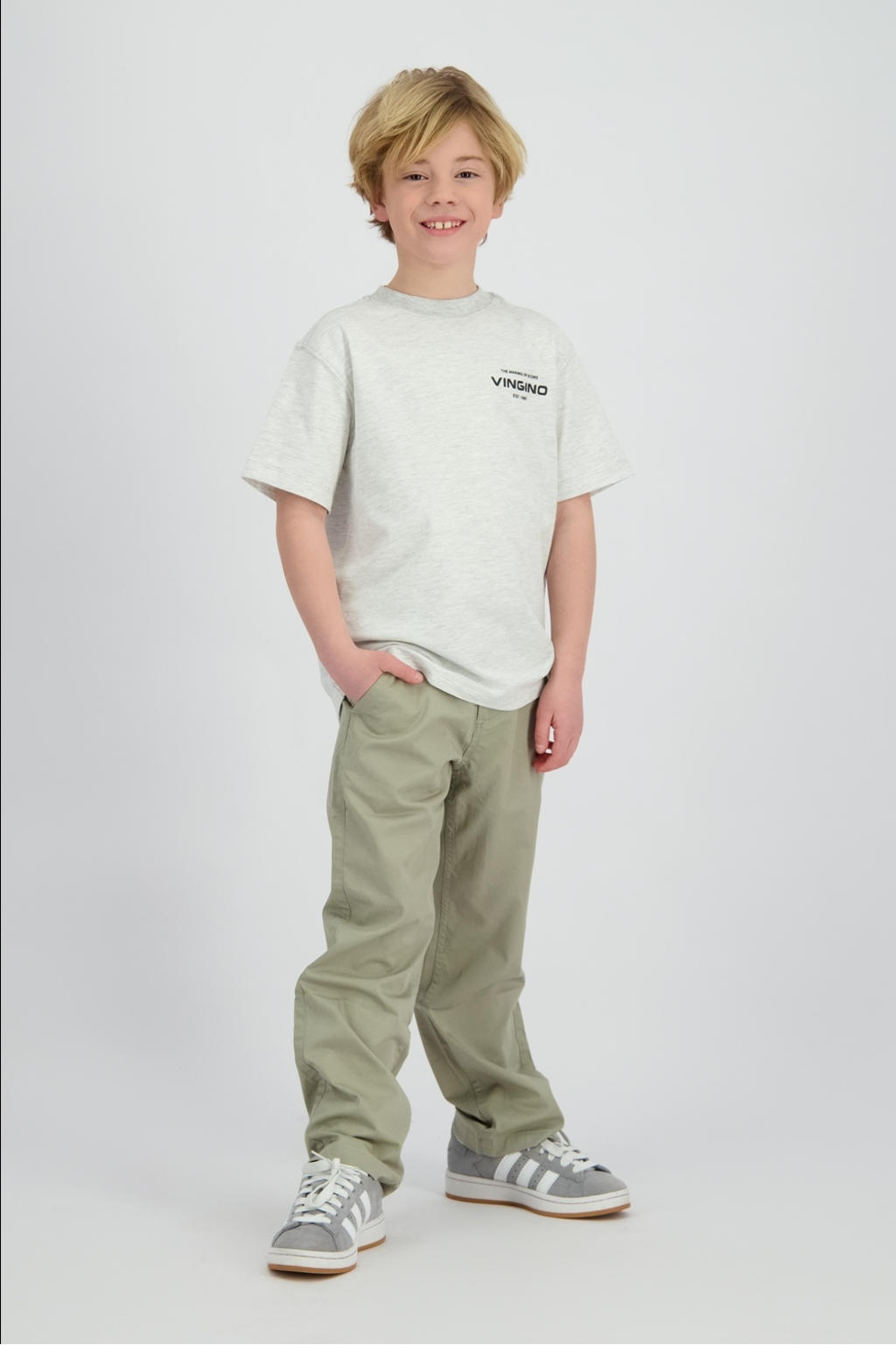 Vingino relaxed chino groen