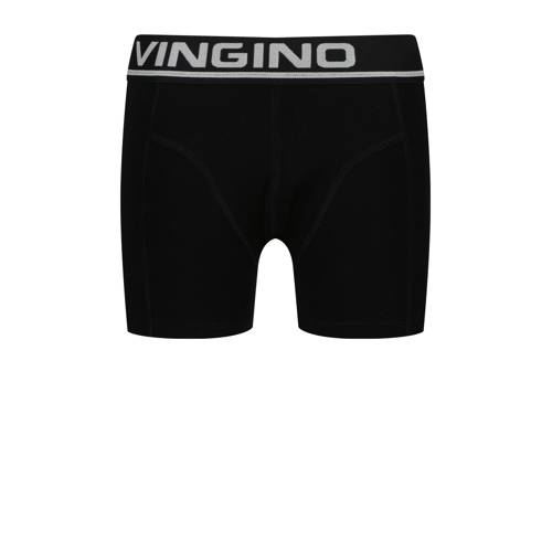 Vingino boxershort - set van 7 zwart Jongens Stretchkatoen Effen