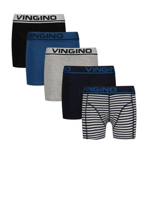   boxershort - set van 5 blauw/grijs/zwart