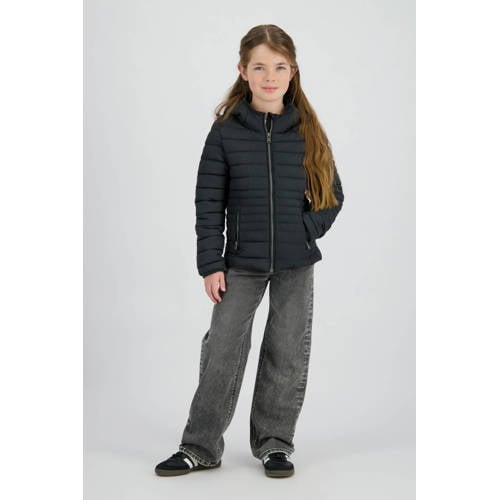 Vingino gewatteerde jas zwart Meisjes Polyester Capuchon Effen - maat 164 afbeelding