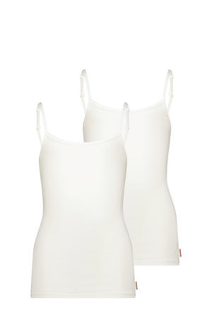 singlet - wit (set van 2)