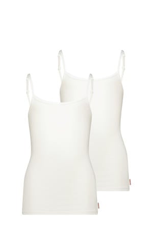 singlet - wit (set van 2)