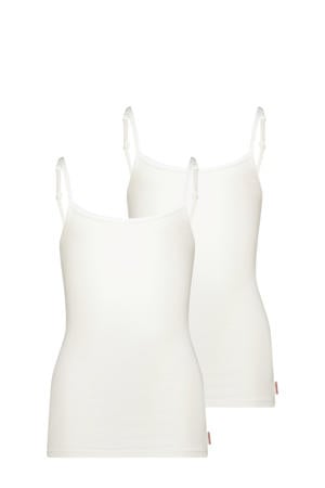 singlet - wit (set van 2)