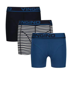   boxershort - set van 3 blauw/donkerblauw